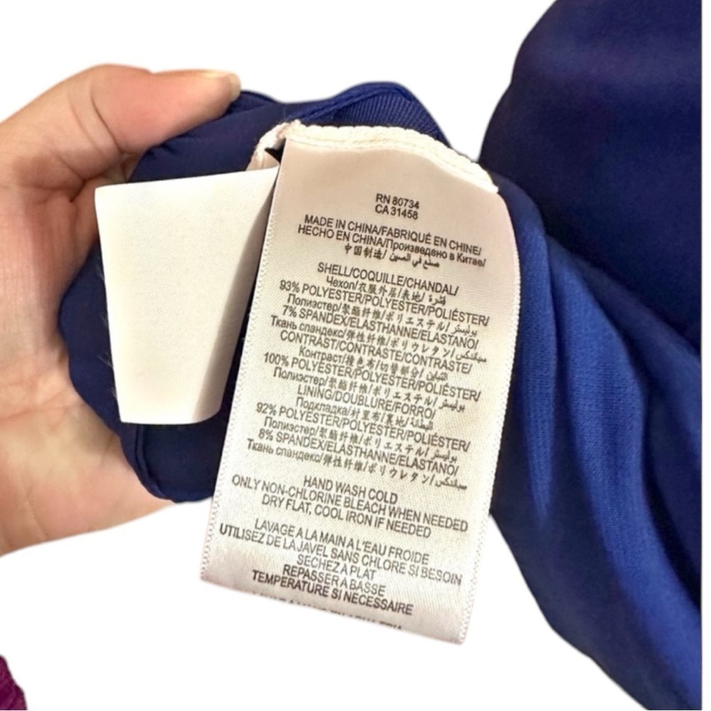 NTW BCBGMaxAzria "Waverly" Royal Blue Cocktail / Party Dress w/ Sheer Detail-M - Picture 8 of 9